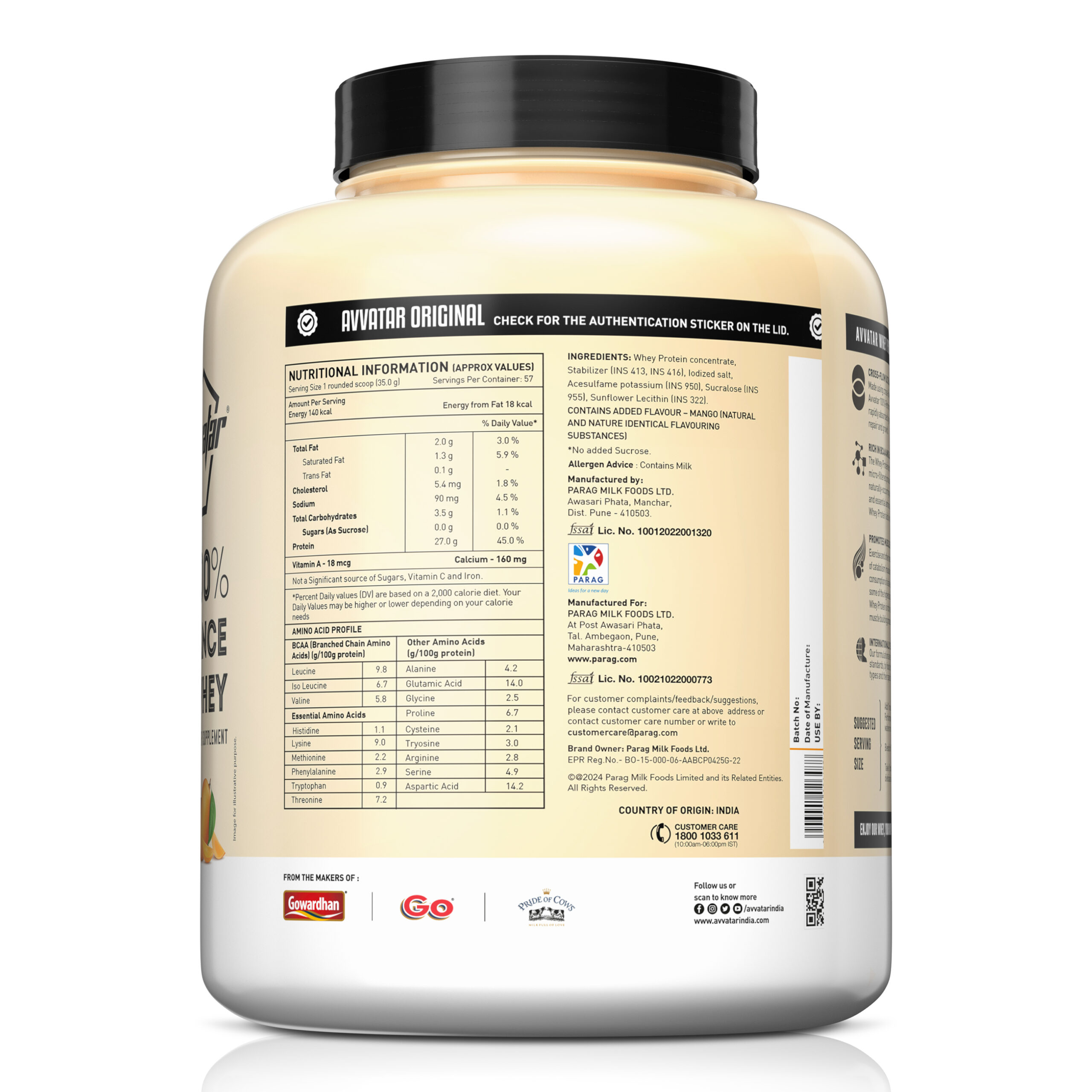 Avvatar 100% Performance Whey 1KG | 2KG | - Image 3