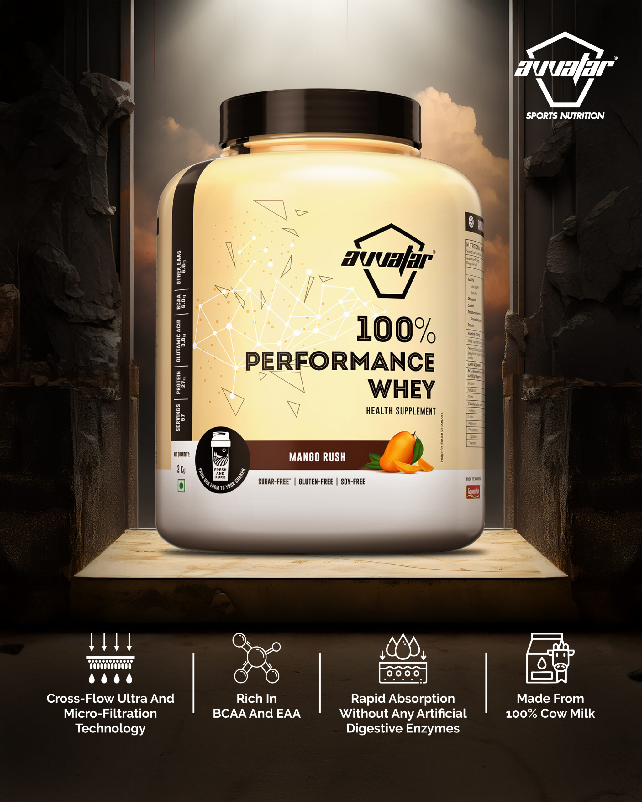 Avvatar 100% Performance Whey 1KG | 2KG | - Image 4