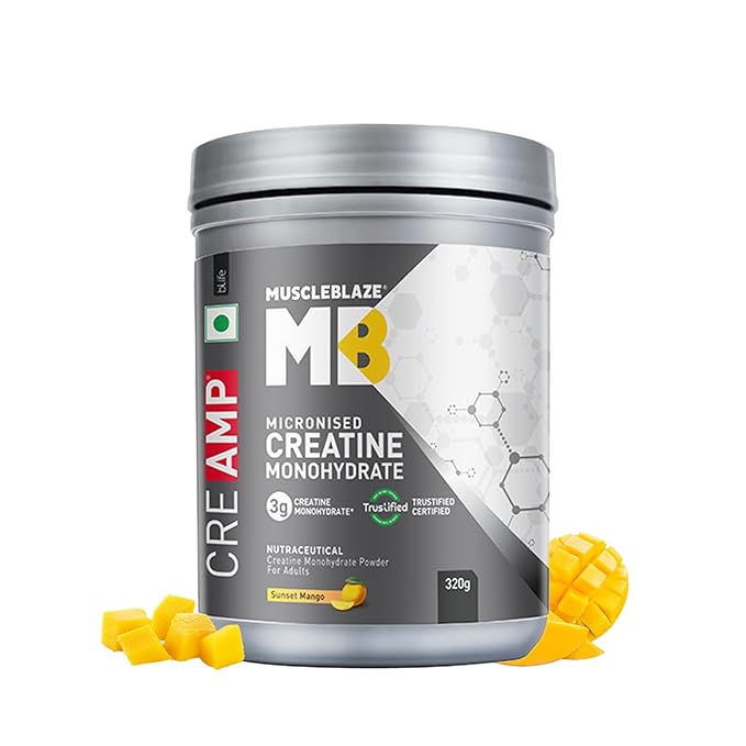 MuscleBlaze Creatine Monohydrate CreAMP (320g)