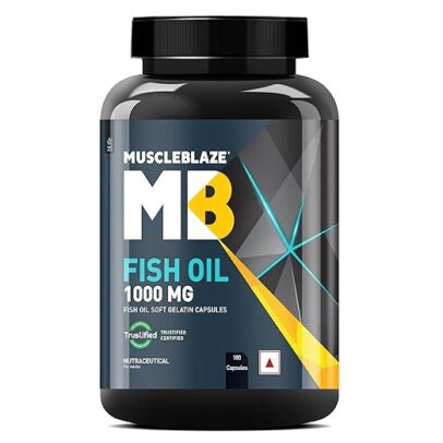 MuscleBlaze Omega 3 Fish Oil (1000 mg) 180 SERVINGS
