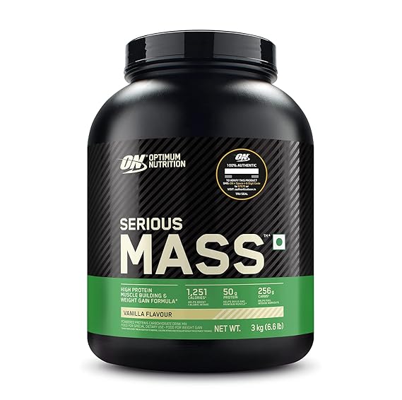 OPTIMUM NUTRITION (ON) Serious Mass Weight Gainer Powder - 3 kg - Image 10
