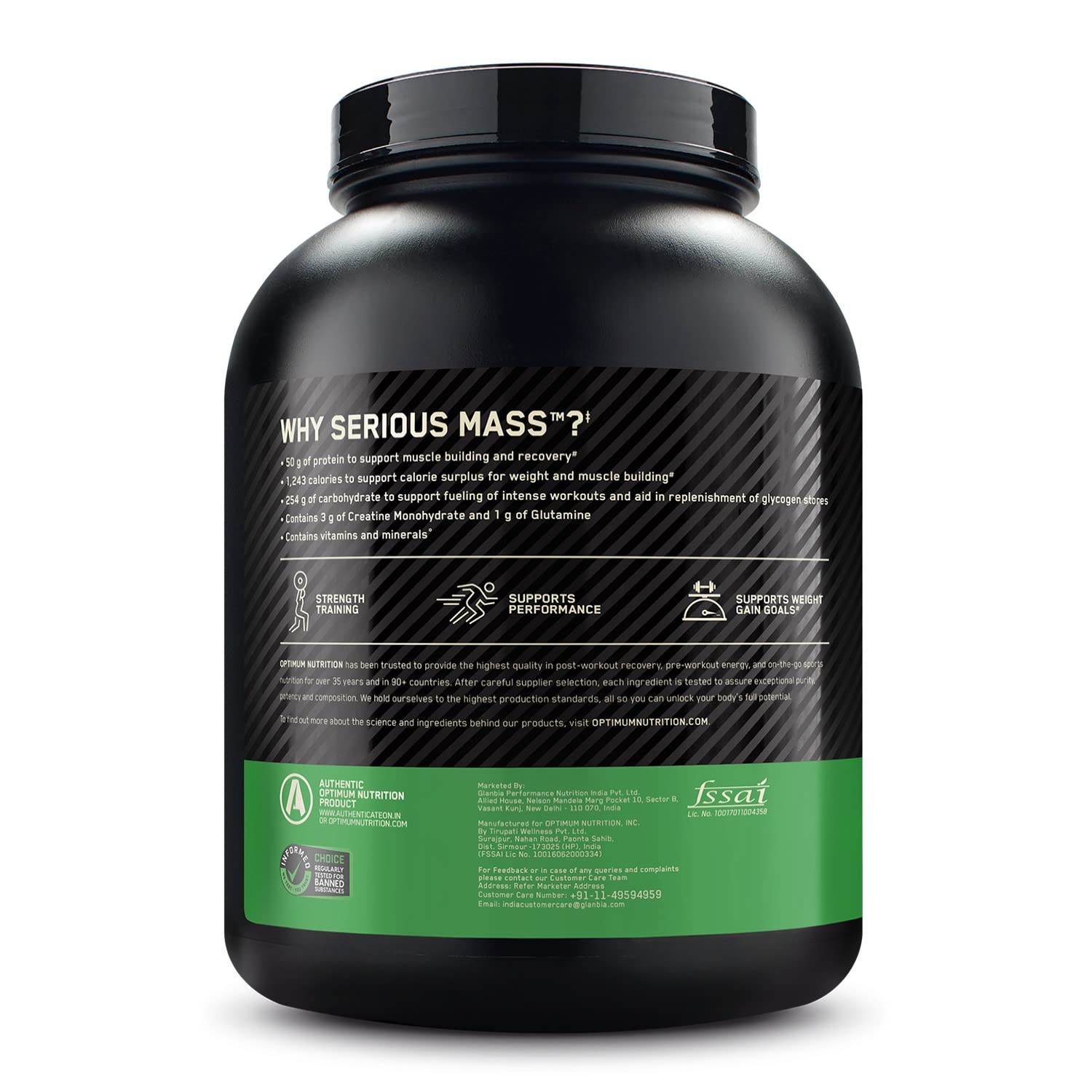 OPTIMUM NUTRITION (ON) Serious Mass Weight Gainer Powder - 3 kg - Image 9