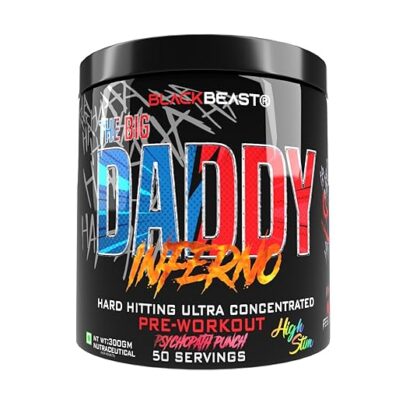 Black Beast The Big Daddy Inferno Pre workout (PSYCHOPATH PUNCH), 300G