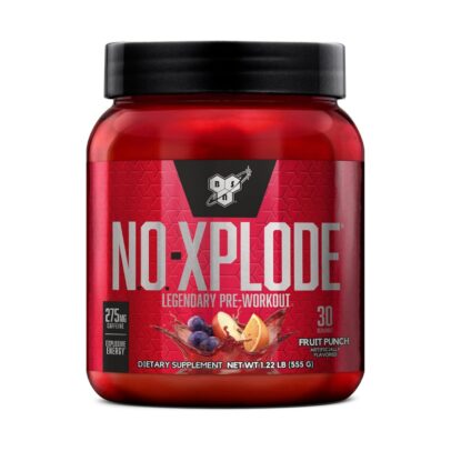 BSN N.O.-XPLODE Pre Workout Powder - Fruit Punch, 30 Servings