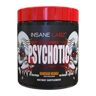 Insane Labz Psychotic, High Stimulant Pre Workout Powder, 208g