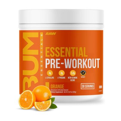 RAW Essential Pre-Workout Powder, 30 SERV | 60 SERV |