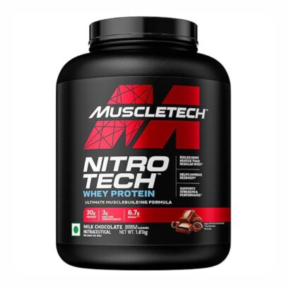MuscleTech Nitro-Tech Whey Protein, 1.81kg (4lbs), Milk Chocolate