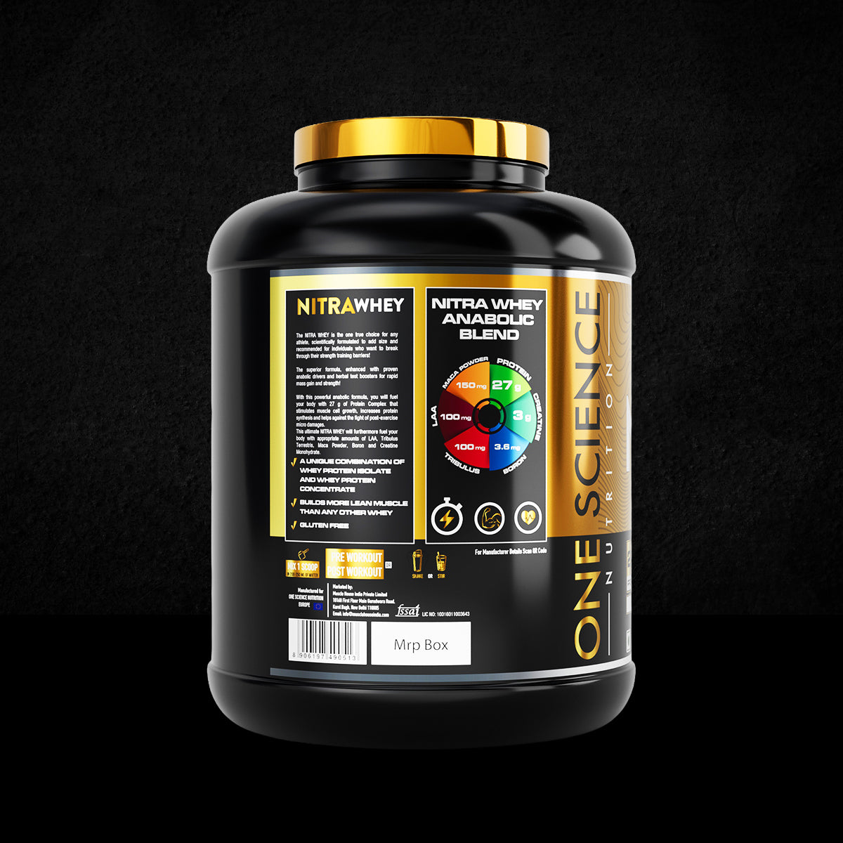 Tiger Combo Pack - Nitra Whey Protein 4 LB + Free Daily Multivitamins 60 Capsules - Image 4