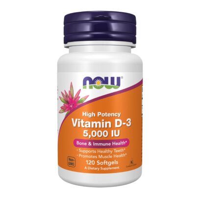 NOW FOODS VITAMIN D3 5000IU 120 SOFTGEL