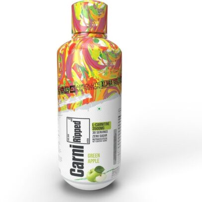ALPHA SERIES CARNI RIPPED 3500MG 30 SERVINGS ZERO SUGAR  450ML ( GREEN APPLE )