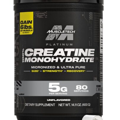 MuscleTech Platinum 100% Creatine Powder (Unflavoured - 250 Gram,83 Serves)